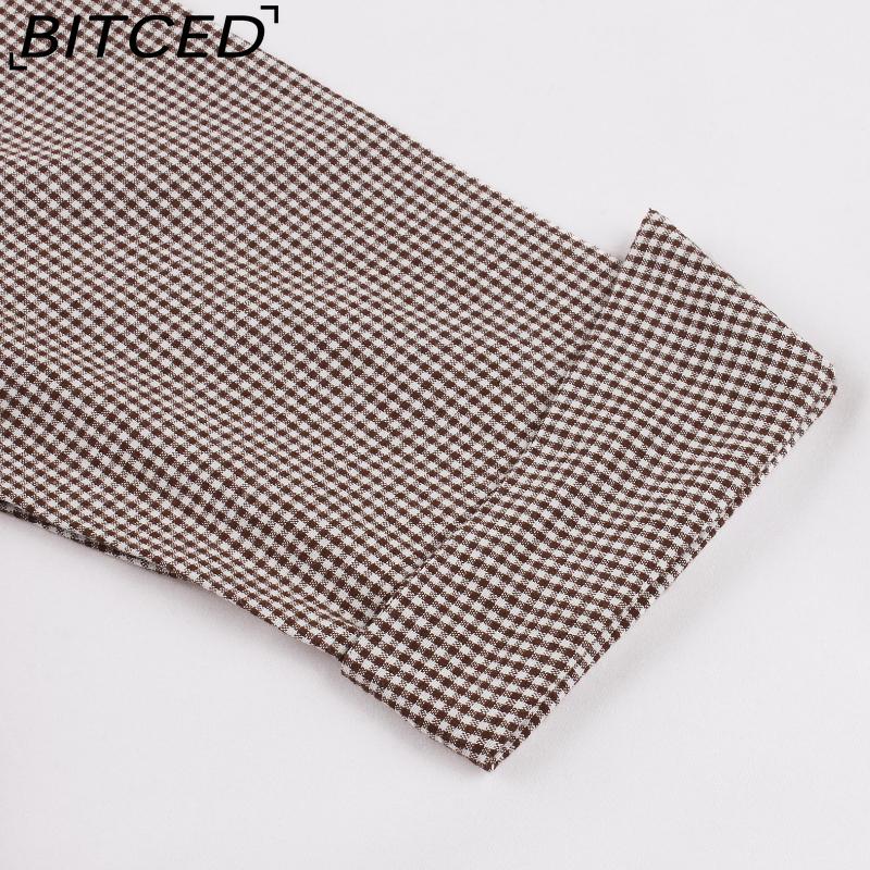 BITCED Abito Elegante Vintage da Donna con Vita Sagomata, Manica a Tre Quarti e Gonna Ampia
