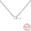 S925 Sterling Silver Feminine Minimalist Temperament Collarbone Chain Creative Fashion Zircon Short Accessories Necklace