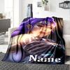 Customizable KPop Demon Hunters3 Throw Blanket – Personalized Name, All-Season Cozy Snug Blanket, Machine Washable, Personalized Blanket