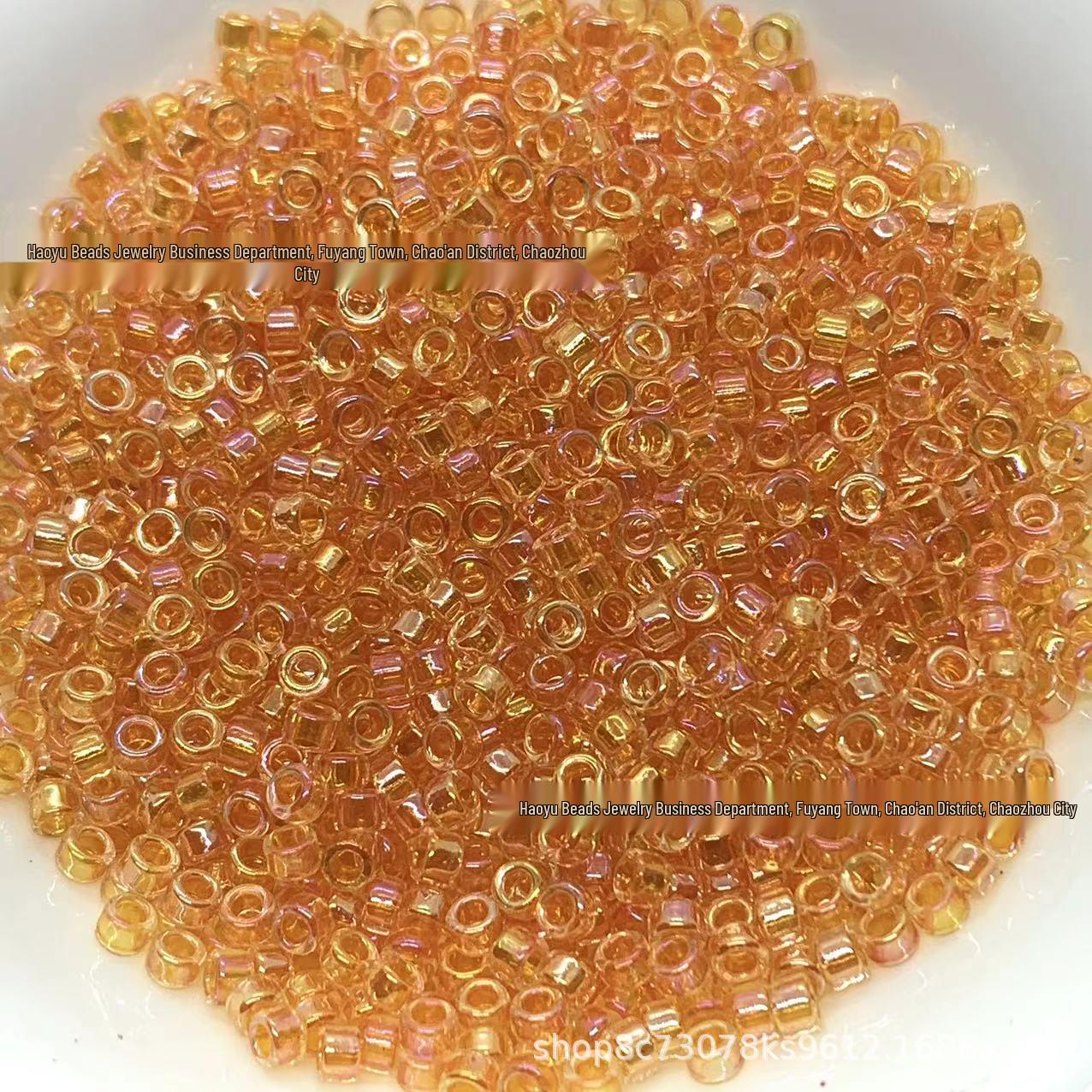 Vintage Iridescent 2.5mm Glass Seed Beads for Jewelry Making 450g