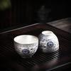 Full Silver Blue And White Twisted Lotus Beam Pot, One Pot And Two Cups Of Tea Set, Convenient For Home Use, New Teapot, Teapot