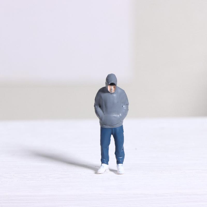 1 Pezzo 1/64 Miniatura Pographer Tavolo da Sabbia Paesaggio Mini Figura Modello Oggetti di Scena Creativo Pografia Esposizione Collezione Decorazione