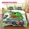 Cartoon Pattern Bedding Quilt Set Quilt Cover Pillowcase Home Decoration Birthday Gift (1 * duvet cover + 2 * pillowcase, without core)