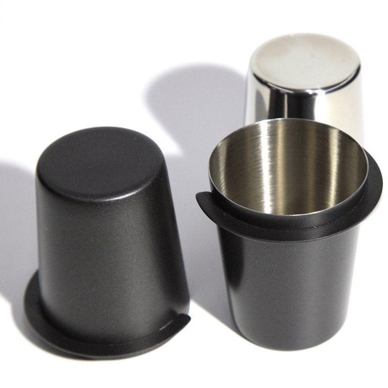 Espresso Powder Catch Cup Food Grade Stainless Steel Portable Coffee Dosing Cup 51mm 58mm Practical Coffee Bar Accessory