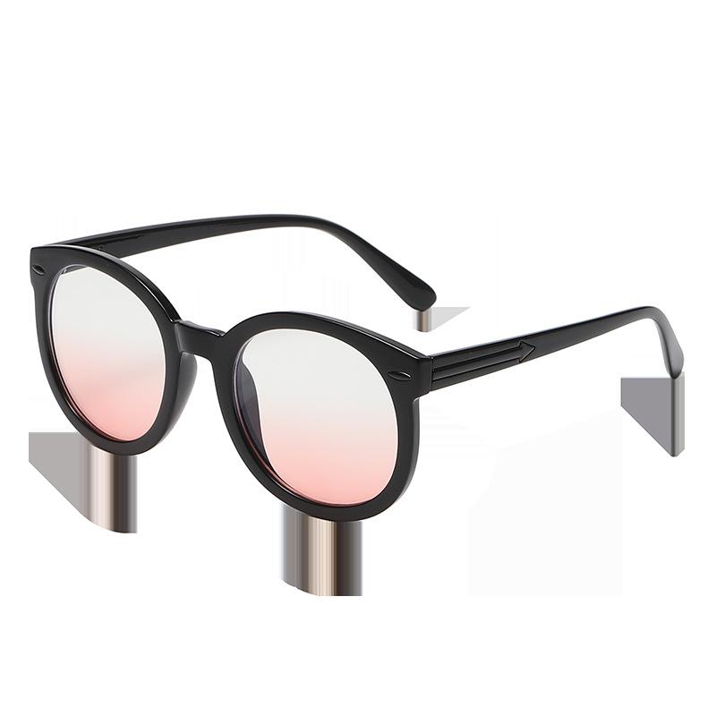 

Черная оправа Анти-синие очки Прозрачные Могут быть оснащены оправой для очков для близорукости Женские Ретро Круглые Стрелки Плоские очки anti-blue lens