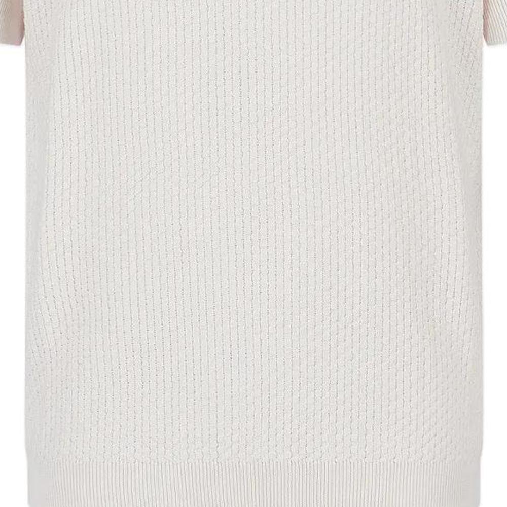 Emporio Armani FW22 Solid Color Crew Neck Pullover Sweater Men Sweater White 6L1MY11-MF1Z1-0103