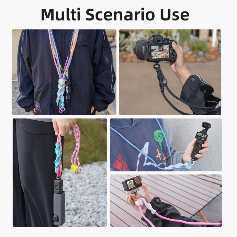 Durability Camera Lanyard Compatible for Pocket 3 Camera Lanyard Belt Featuring AntiSlip Design and Easy Installation