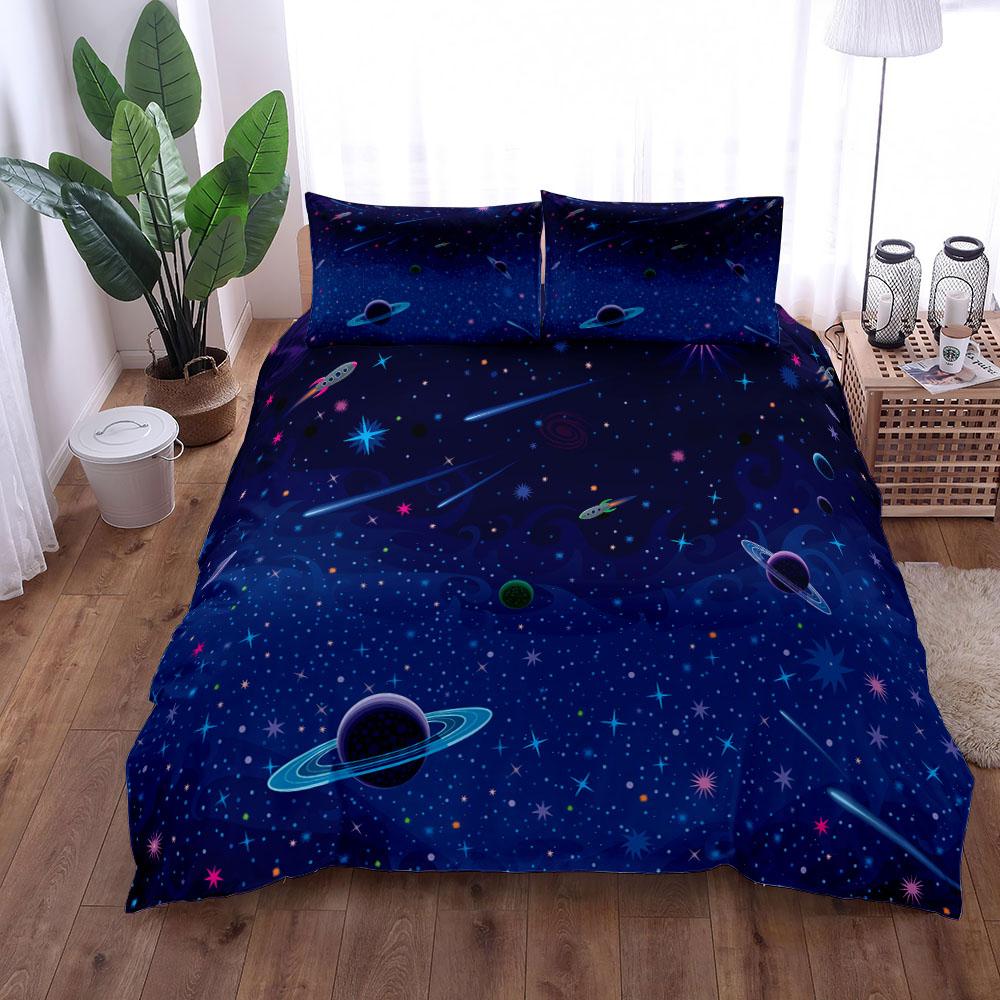 Astronomy Day Duvet Cover Set King Queen Double Full Twin Single Size Bed Linen Set