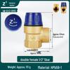 4-6 Minute Thickened Brass Angle Safety Relief Valve with Automatic Drain for Solar Water Heaters