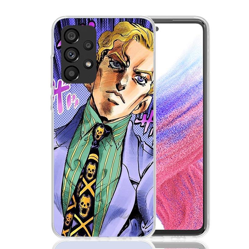 JoJo Kira Yoshikage Killer Queen Phone Case for Samsung Galaxy A52 A51 A50S A12 A22 A32 A72 A10S A30S A31 A71 Note 20 Ultra 10 P