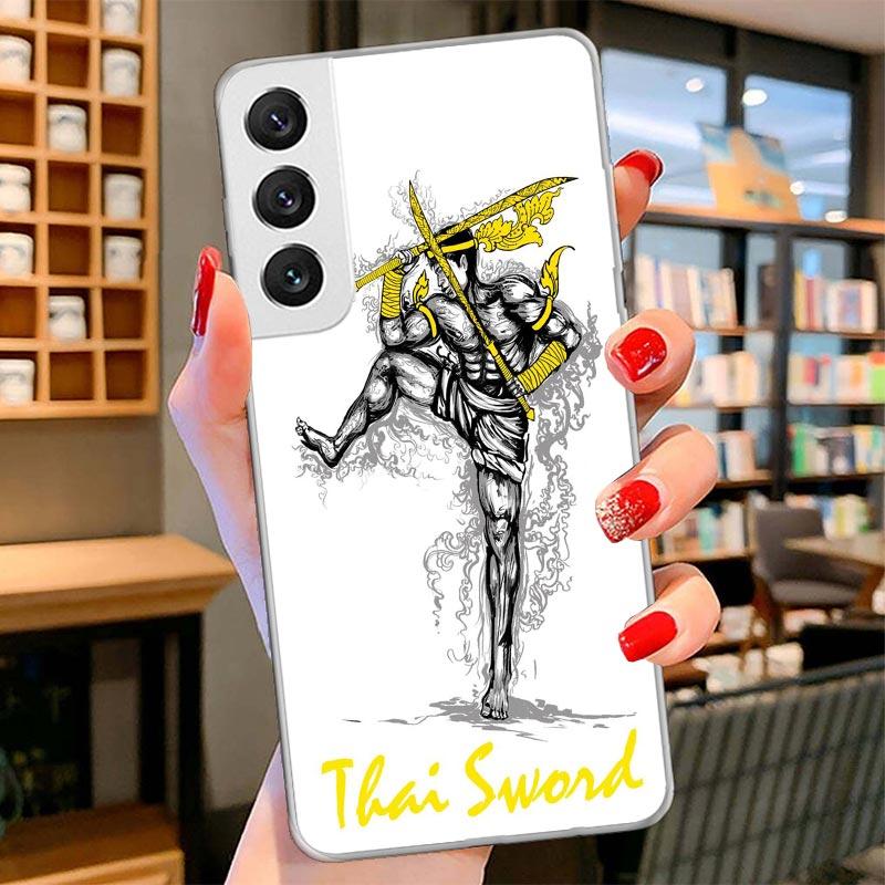 

Muay Thai Fight Boxing Cover Phone Case For Samsung Galaxy S26 S25 Edge S24 Ultra S23 S22 Plus S21 S20 FE Soft Fundas Shell Gala Samsung S20 Plus