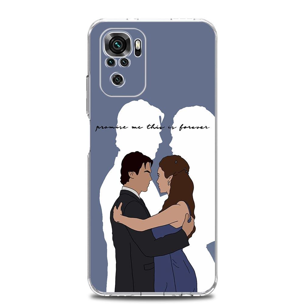 

The Vampire Diaries Damon Phone Case For Xiaomi Redmi Note 13 12 5G 9S 9 8 10 11 Pro 4G 9T 13C 12C 10C 9C 9A 7 Clear Soft Cover Redmi Note 13 Pro 5G