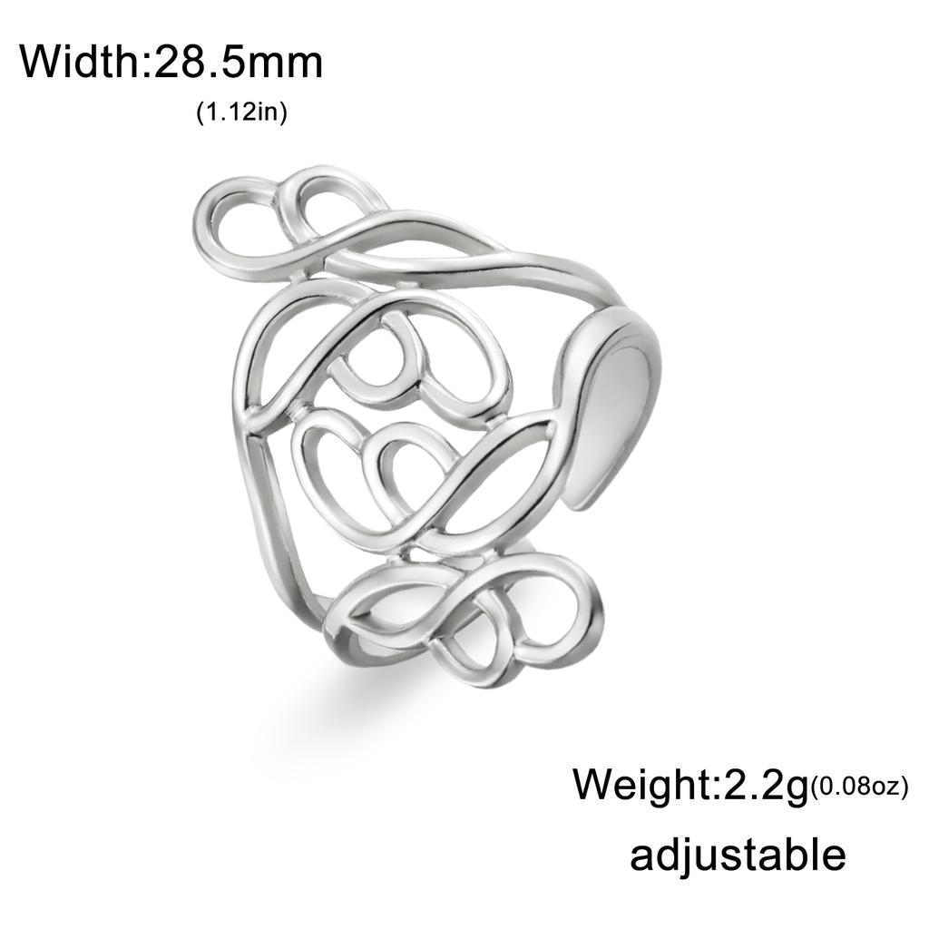 Fashion Stainless Steel Open Ring Dragonfly Irregular Geometric Finger Rings Women Jewelry Wedding Gift Wholesale
