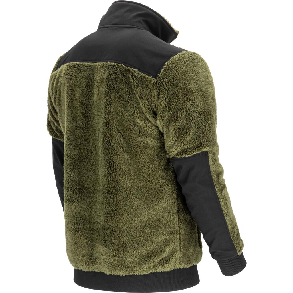 Green Sherpa Zipper Sweatshirt, "2Xl", Ce, Lahti
