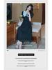 2025 Summer French Retro Tea Break Hepburn-Style Waist-Slimming Black Maxi Dress