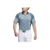 adidas Logo All Over Print Short Sleeve Polo Shirt Men Polo Shirts Arctic-Blue HZ6073