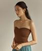 DHYANI Pintuck Tube Top (Brown)
