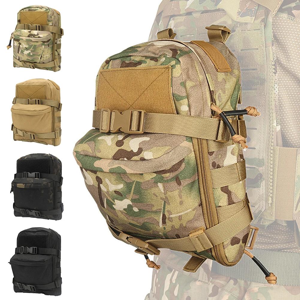 Mini Hydration Bag Outdoor Tactical Backpack Water Bladder Carrier Zipper Pouch Outdoor Hunting Bag 1000D Nylon Outdoor Sports