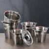 Stainless Steel Ice Bucket Thickened Water Pail Durable Trash Can  Bar