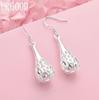925 Sterling Silver Fashion Water Drop Earrings Wedding Jewelry