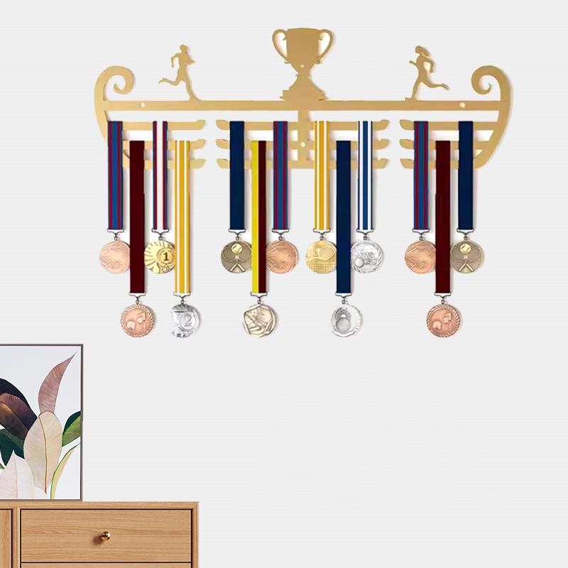 Factory Direct Custom Large Wall Hanger Metal Medal Display Rack for Bulk Medals & Awards Storage