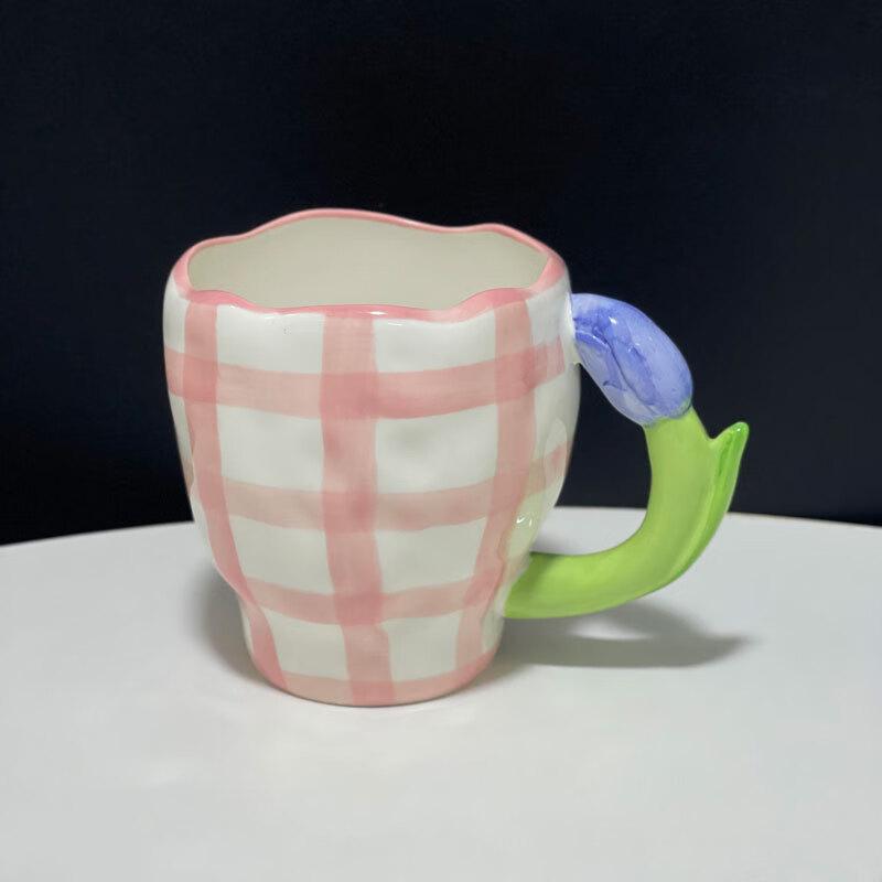 Chao Si Hui Hand-painted 3D Tulip Ceramic Mug