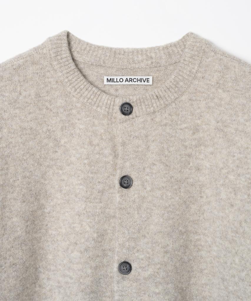 Millo Archive Crop Move Cardigan [White Melange] (B Type)
