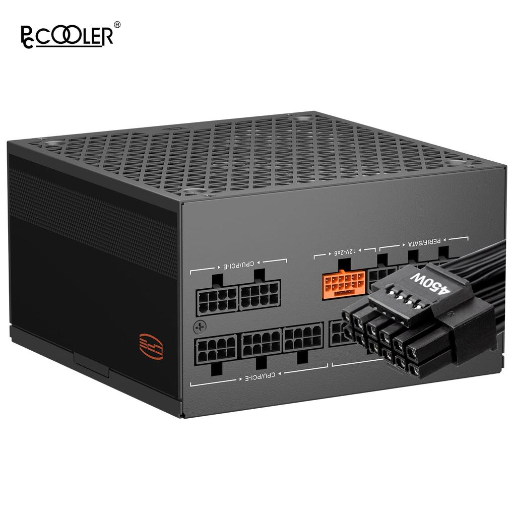 PCCOOLER CPS YN750 Power 80 Plus Gold Certified Fully Modular PCIe ATX Gaming PSU Wide Compatibility 135mm FDB Full Japan Electrolytic Capacitors 10