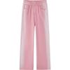 EICHITOO Gradient Pink Wide-Leg Denim Jeans