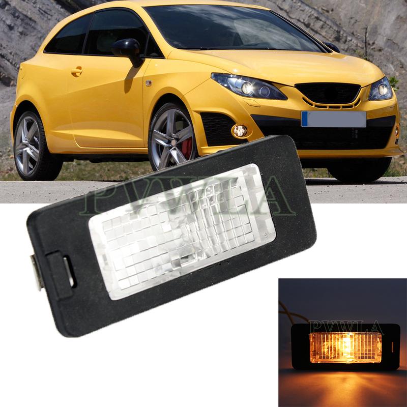 1pc Car License Plate Light Lamp For Seat Ibiza 2009 2010 2011 2012 2013 2014 2015 2016 2017