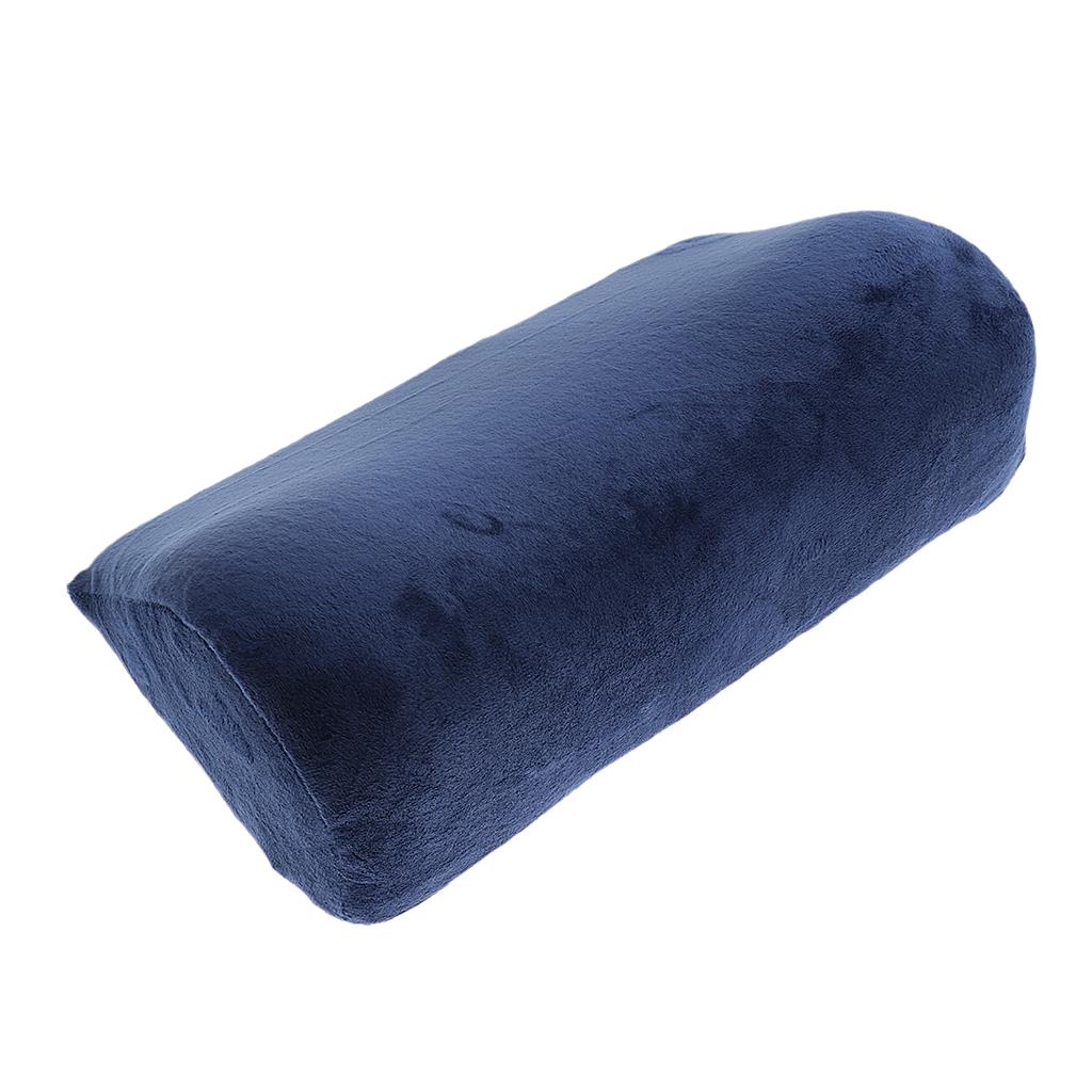 Memory Foam Cervical Neck Wedge Orthopedic Cushion Navy Blue
