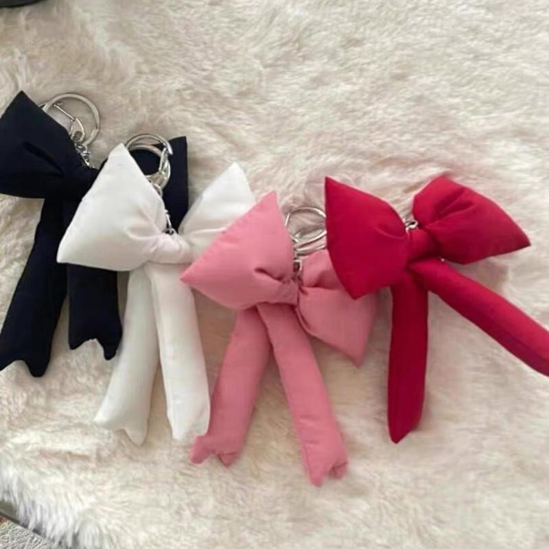 Delicate Bowknot Pendant Keychain Stylish Phone Anti-lost Lanyard Personalized Keyring Decoration for Bag Backpack Purse