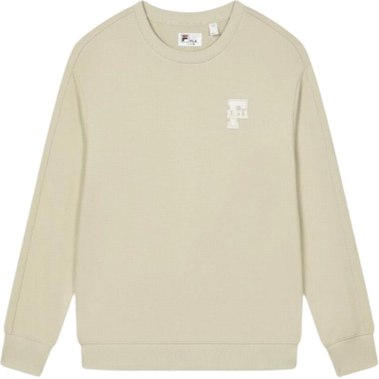 Fila Original Logo Pullover Crew Neck Letter Sweatshirt Fashion Comfortable Knitted Long Pants Casual Sports Suit F11U439203F-DK+F11M439606F-MG