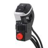Motorcycle Horn Turn Signal Headlight Switch 4.9ft Cable Compact 3 in 1 Scooter Handlebar Control Switch