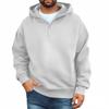 Men's Casual Zippered Hoodie Loose Fit Sweatshirt for Everyday Wear