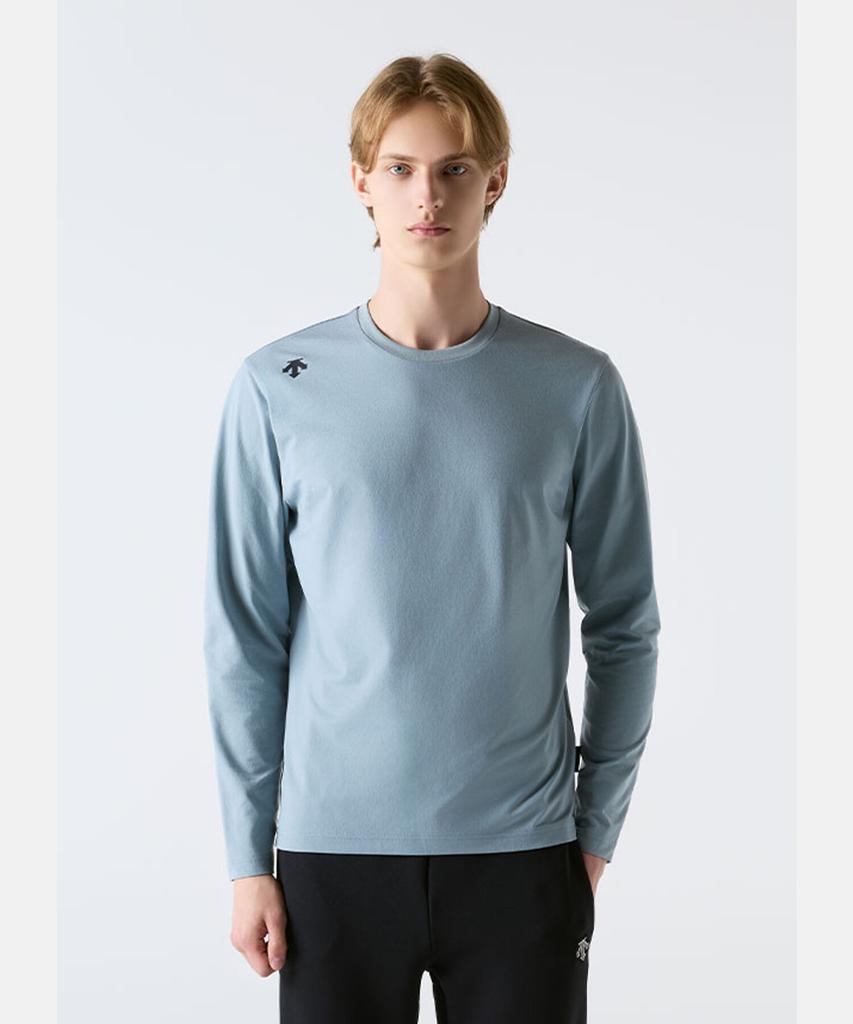 DESCENTE Tough Long Sleeve T-Shirt Denim Blue Sr123Utl11