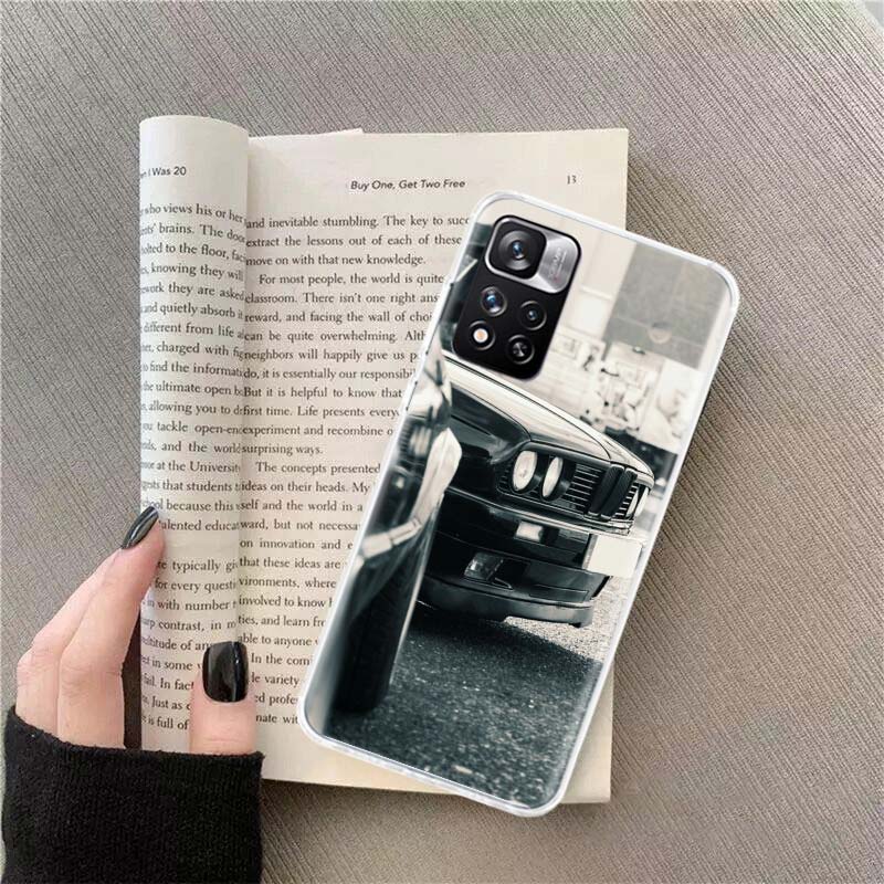 Car for B- Bmwes-S E30 Phone Case For Redmi Note 13 12 Pro Plus 14 15 Pro 5G 11 11T 11E 11S 10 Pro 10S 9 9S Cover Cell Clear TPU