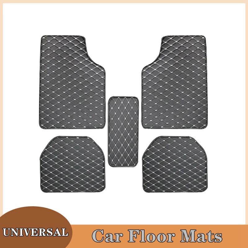 Car Floor Mats S Universal Quality Pu Leather Waterproof Auto Foot Pad Protector Automobile Interior Car Interior Accessories