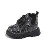 New Autumn Children's Shoes for Girls, Shiny Leather Fashion Martin Boots, Korean Style Low-cut Versatile Short Boots, Popular Model