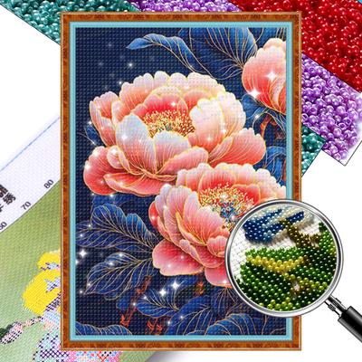 Full Embroidery Beads Printed 11CT Flower Cross Stitch Kit Home Art Decor