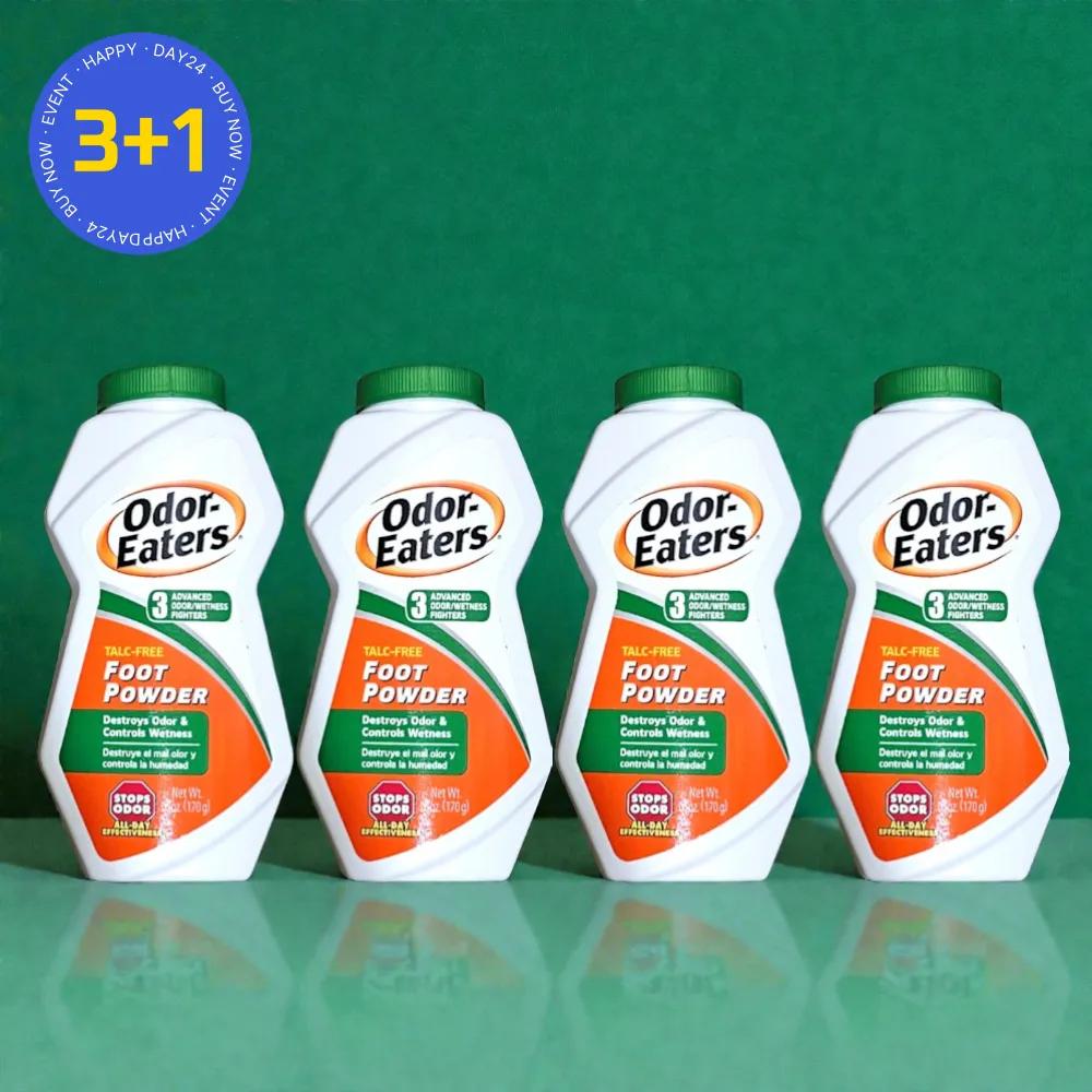 Odor-Eaters Foot Powder Foot Care Foot Odor Removal 170g 4 Packs