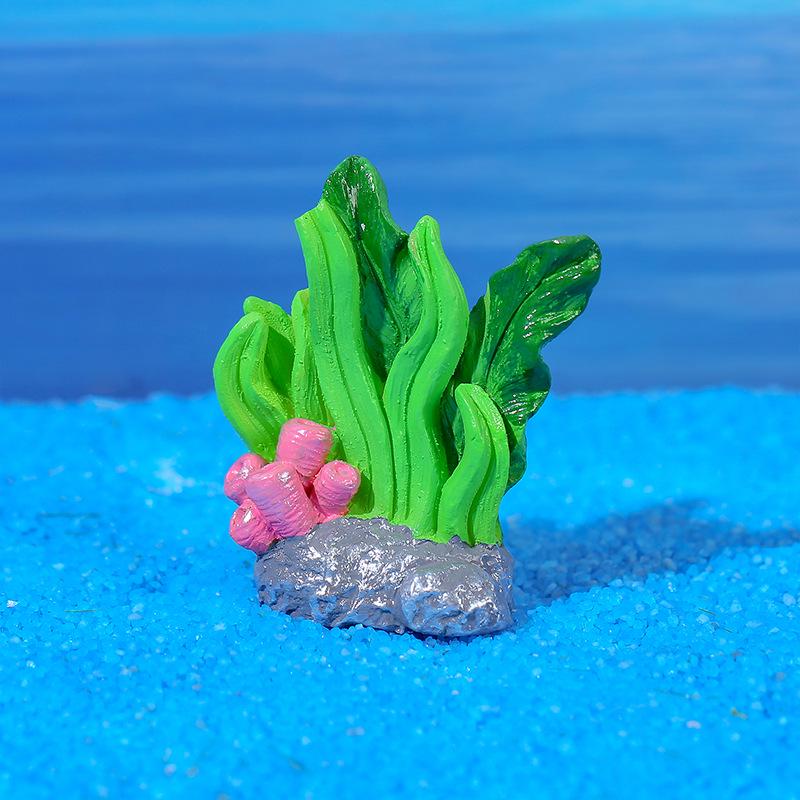 Underwater Coral Marine Life Decoration: Jellyfish & Doll Fish Tank Resin Ornaments