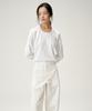 Linte Autumn Sleeve Basic T-Shirt White