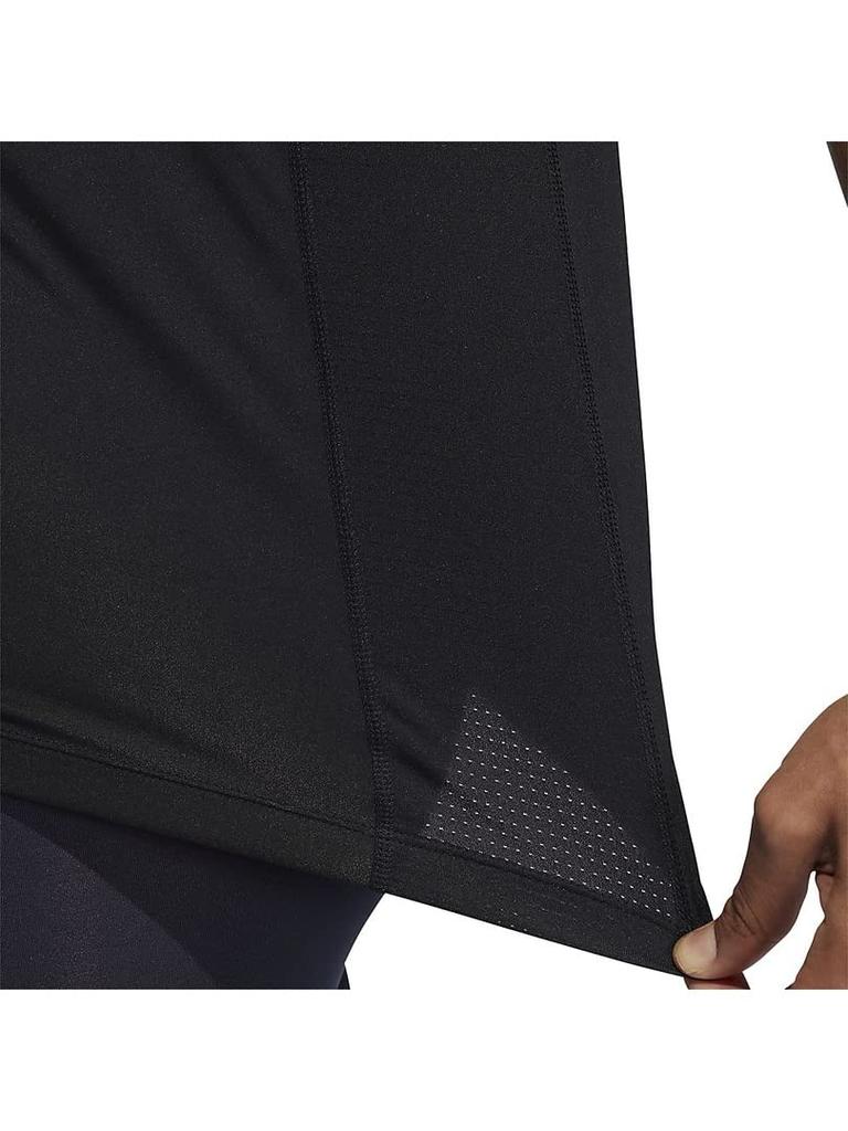 Adidas Techfit Fitted Short Sleeve Black 24775 3-Stripes T-Shirt, Men's, (GL0460),