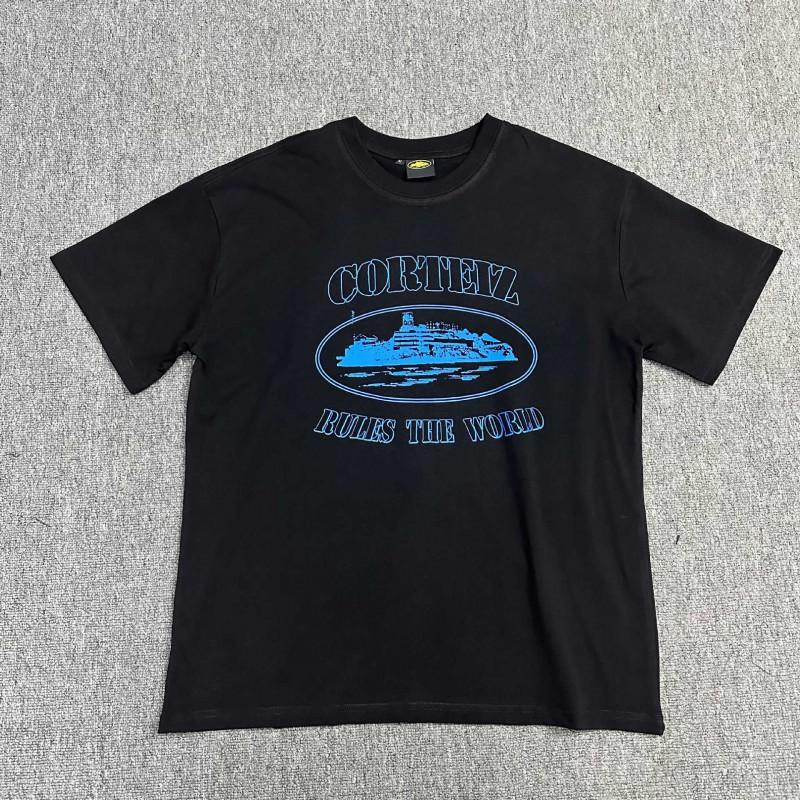 Corteiz Streetwear Graphic Tee Unisex Oversized Cotton T-Shirt Hip Hop Casual Short Sleeve Top