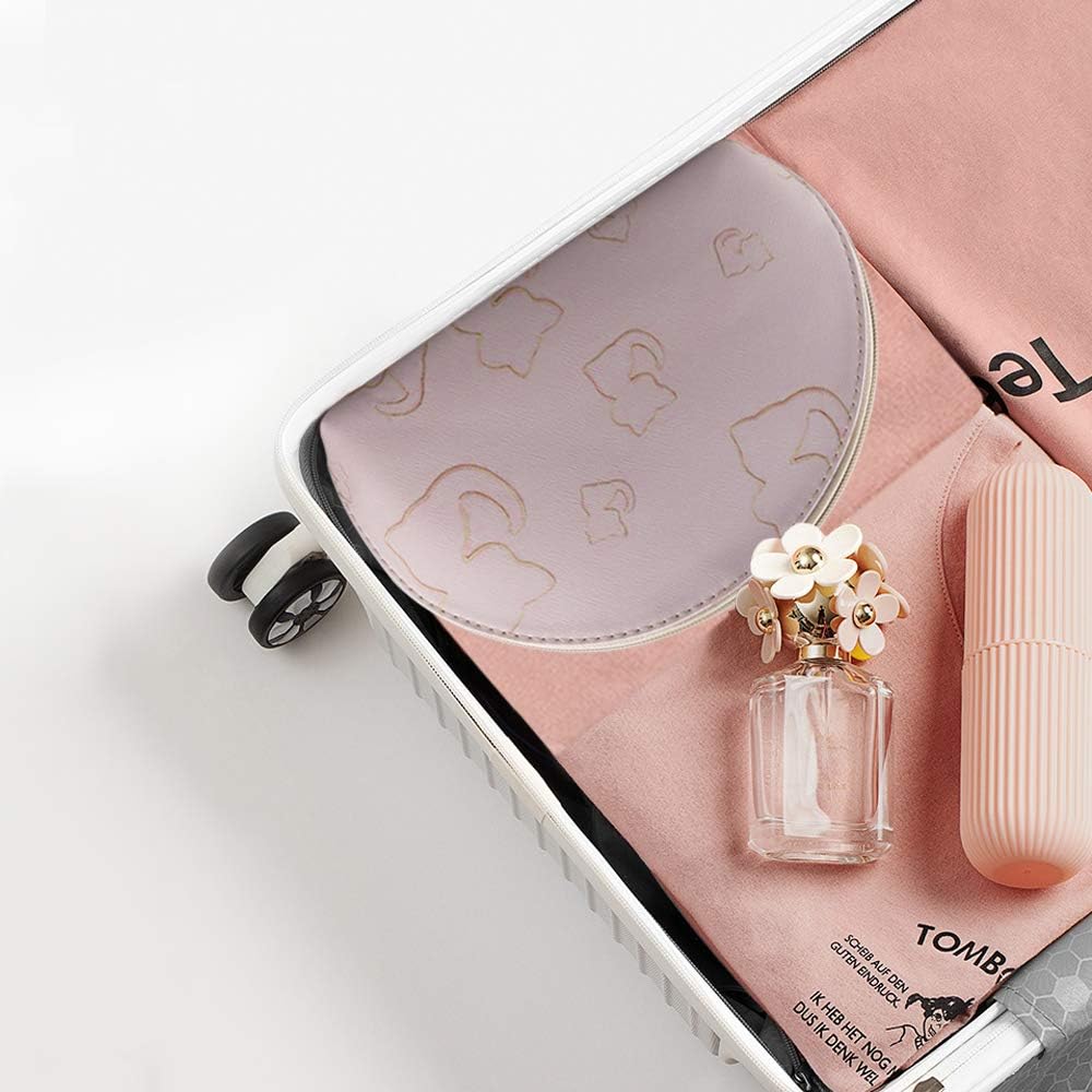 Cat and Floral Print Cosmetic Pouch Set of Perfect for and Perfect for Carrying On Small Cute and Stylish F.ZH 4, Travel, Travel, Toiletries, Items,