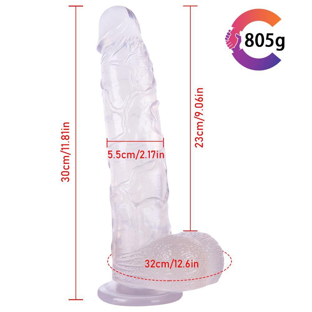 30cm velké realistické dildo se super silnou přísavkou Erotické dildo želé Sexuální hračky pro ženy Simulace bodu G umělého penisu
