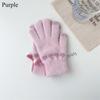Thick Knitted Gloves Windproof All Finger Gloves Daily Warm Gloves  Women Girls