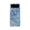 Ins Strawberry Blue Flower Protector Shell For Samsung Galaxy Z Flip3 Flip4 5g Flip 3 4 Cartoon Cute Phone Case Back Cover