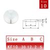 SUS304 Stainless Steel KF Beer Brewing Fitting Full Range KF10 to KF63 High Temperature Resistant for Home Brewing